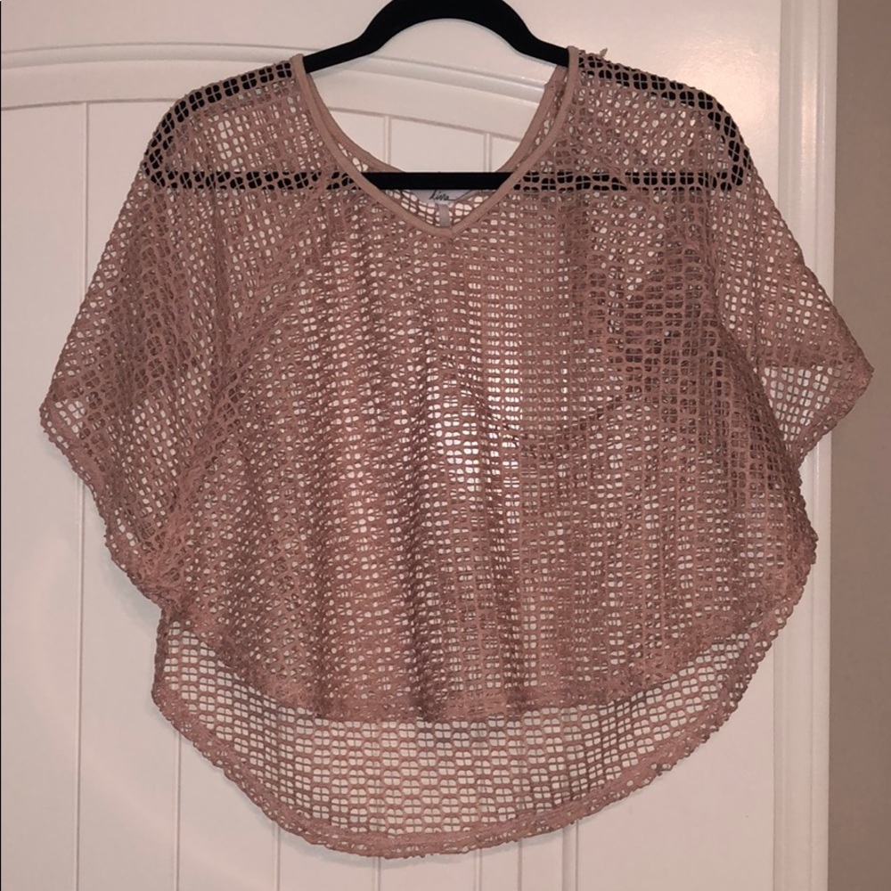 Pink mesh shirt